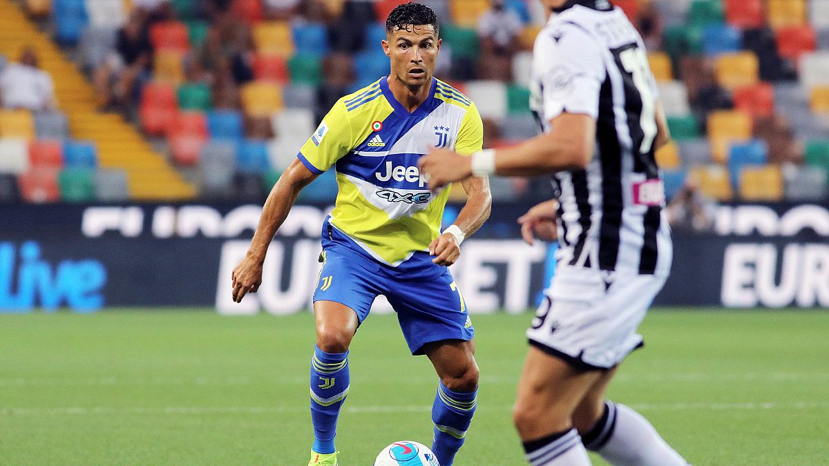 Juventus' Cristiano Ronaldo during the Serie A match between Udinese and Juventus