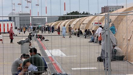 Ramstein airbase becomes a tent city