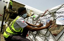  COVID-19 vaccines distributed by the COVAX global initiative arrives in Abidjan, Ivory Coast