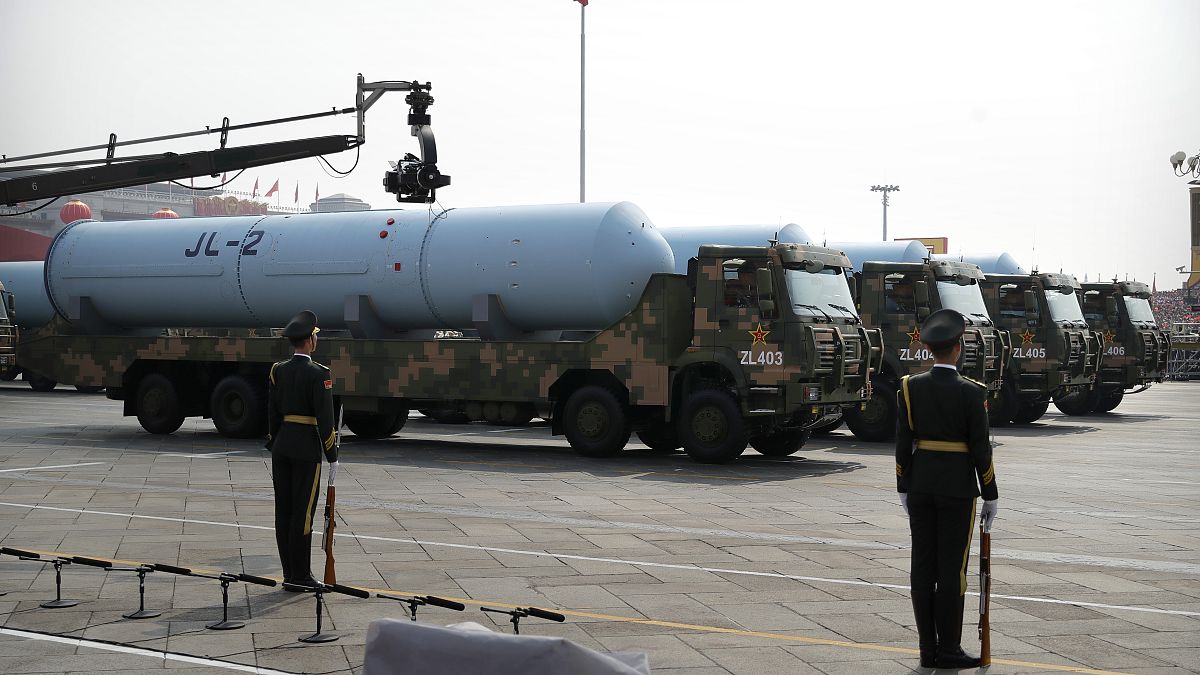 نمایش برخی از تسلیحات هسته‌ای چین