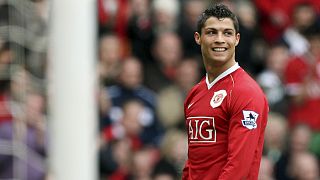 Cristiano Ronaldo con la camiseta del Manchester United en 2007