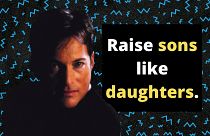 "We should have the courage to raise boys as girls to achieve gender equality." "We should have the courage to raise boys as girls to achieve gender equality."