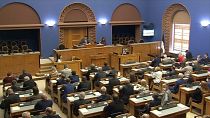 Das estnische Parlament an diesem Montag