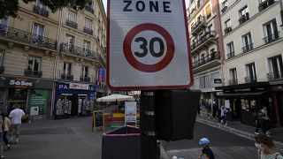 Zone-30-Schild in Paris