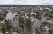 Flooded streets and homes are shown in the Spring Meadow subdivision in LaPlace, La., after Hurricane Ida moved through, Aug. 30, 2021. 