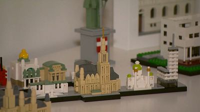 Bécsi épületek LEGO darabkákból