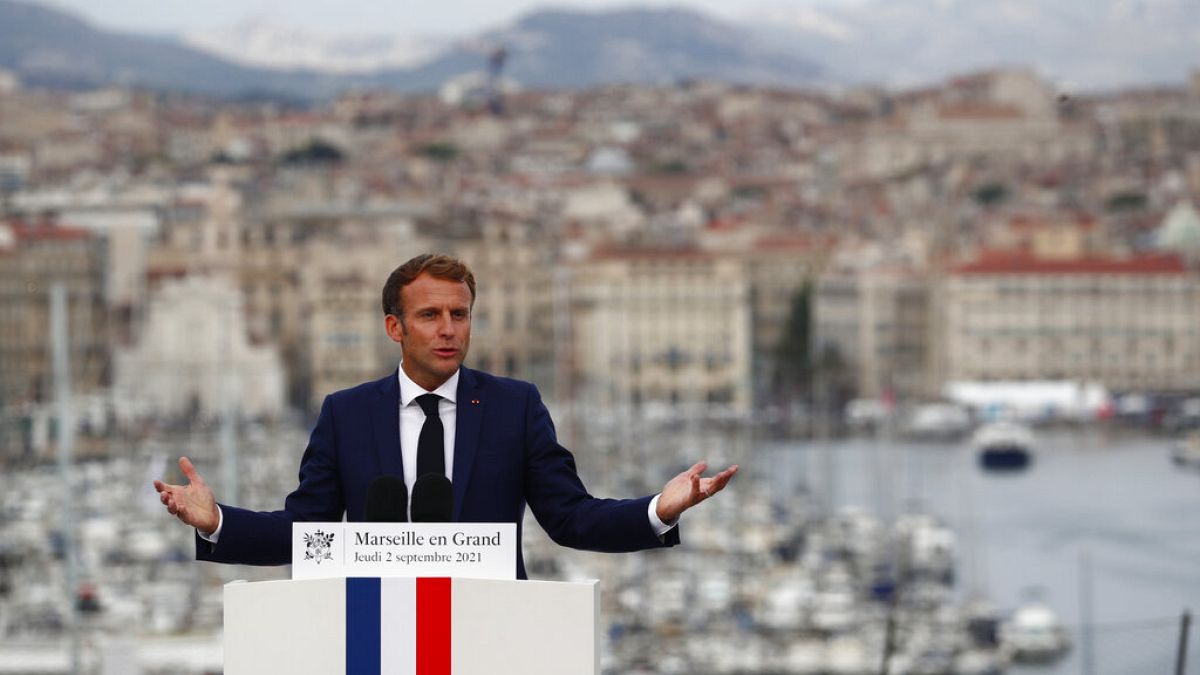 Emmanuel Macron à Marseille le 2 septembre 2021