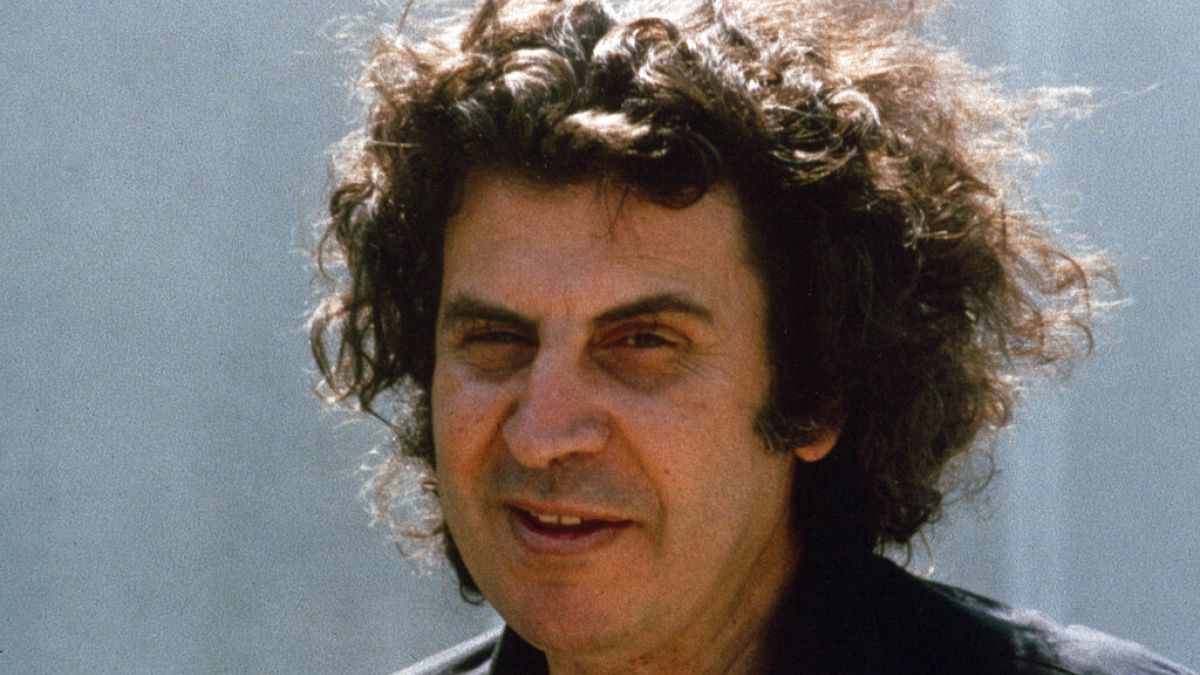Greek composer Mikis Theodorakis is pictured in Athens, Aug. 21, 1974.