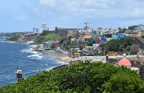 The coastline of Puerto Rico.