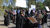 La protesta delle donne a Herat, Afghanistan