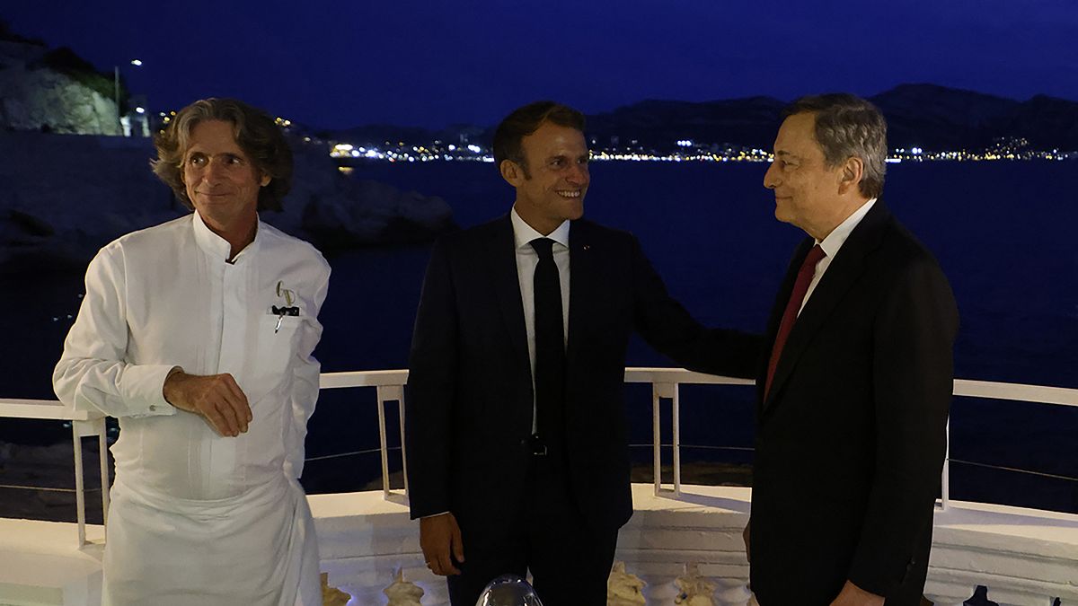 Draghi e Macron a Marsiglia