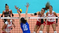 Türkiye A Milli Kadın Voleybol Takımı, 2021 Avrupa Şampiyonası'nda yarı finalde kaybetti.