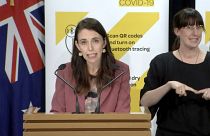 Jacinda Ardern új-zélandi miniszterelnök Wellingtonban 2021. augusztus 17-én