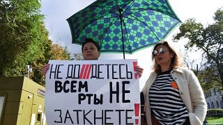 Candidatos da oposição manifestam-se em Moscovo