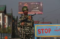 نیروهای امنیتی در منطقه کشمیر تحت کنترل هند