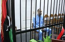 Saadi Gheddafi durante una delle sue apparizioni in tribunale. Nel 2018 era stato assolto da un'accusa di omicidio