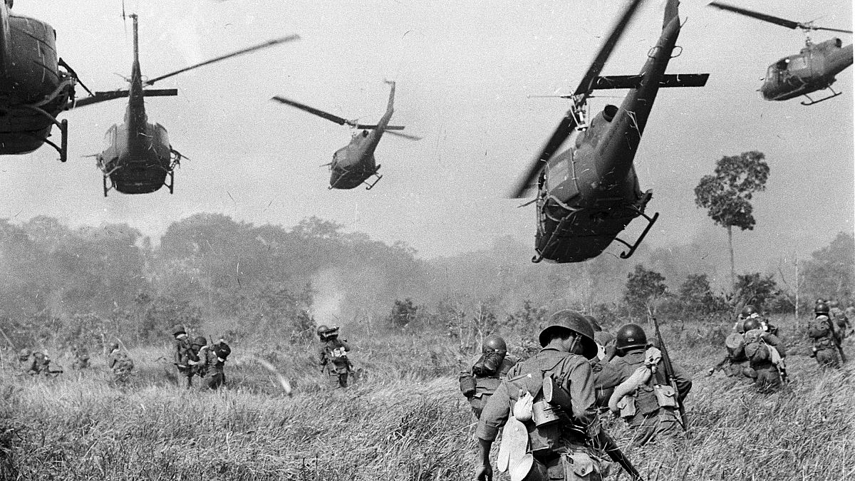 Amerikai helikoptertámadás Vietnamban 1965-ben