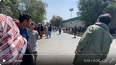 Tiroteio em Cabul para dispersar manifestação