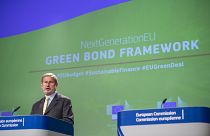 EU Commissioner Johannes Hahn said EU green bonds could total €250 billion by 2026.