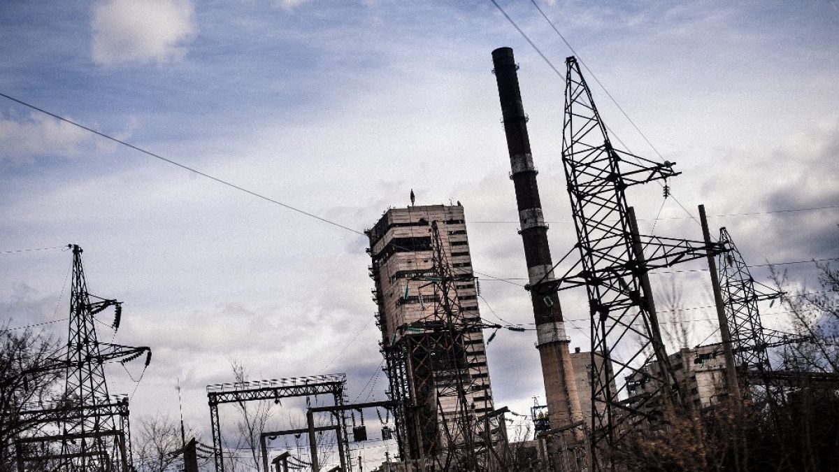 A closed coal mine near the eastern Ukrainian town of Luhansk.