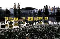 Greenpeace proteste au salon de la mobilité de Munich