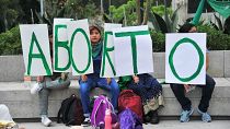 Archive - Des femmes lors d'une manifestation pour la dépénalisation de l'avortement à Mexico en 2019