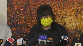 Os membros da Aliança de Hong Kong de Apoio aos Movimentos Democráticos da China foram detidos após se terem recusado a cooperar numa investigação policial