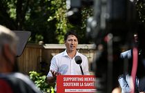 Canada's Liberal Party Leader and Prime Minister Justin Trudeau speaks during a news conference on August 31, 2021 in Ottawa, Canada.