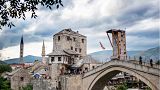 Mostar's Old Bridge (Stari Most) is around 20m above the water level