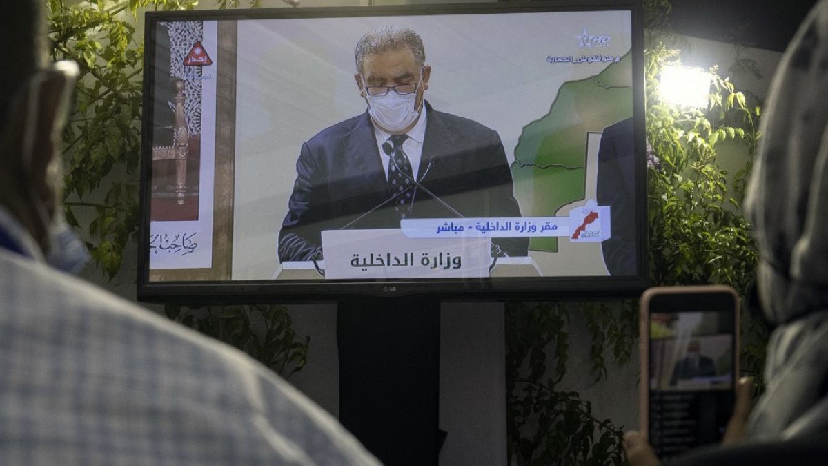 Le ministre de l'Intérieur, Abdelouafi Laftit, a annoncé les résultats en direct à la télévision