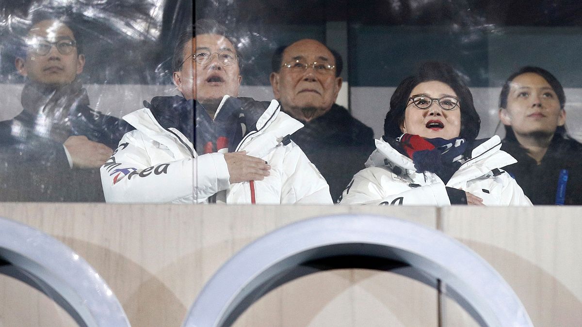 مقامات کره شمالی و جنوبی در مسابقات المپیک زمستانی ۲۰۱۸ 