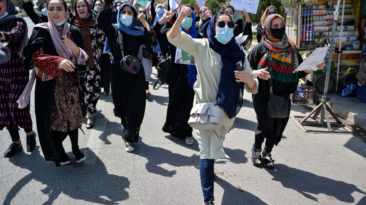 Kabil'de kadın protestoları