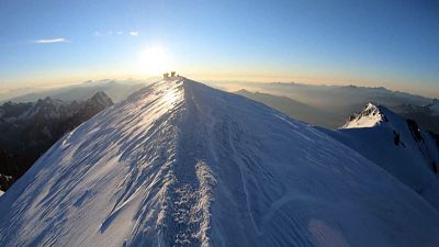 The summit of Mont Blanc