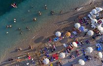 Strand in Dubrovnik, Kroatien, 13.08.2021