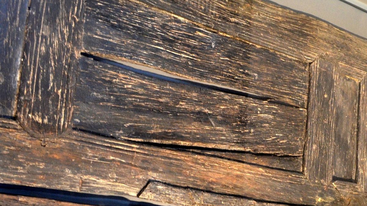 یک قطعه چوب باستانی حفظ شده در زیر آب متعلق به قرن ۴ پیش از میلاد در روم باستان. عکس: آرشیو