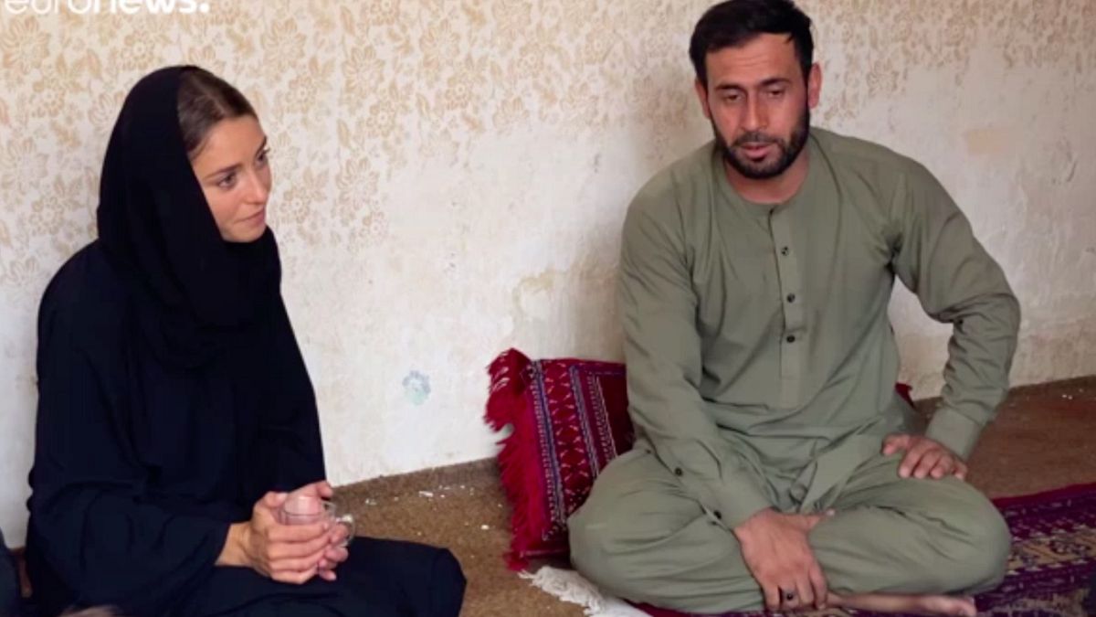 Euronews' special correspondent in Afghanistan Anelise Borges speaks to Emal Ahmadi, who lost family members in a US drone strike, September 2021. 