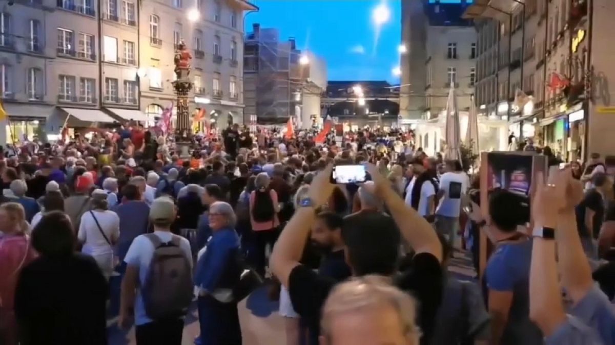 Proteste gegen Corona-Regeln in der Schweiz
