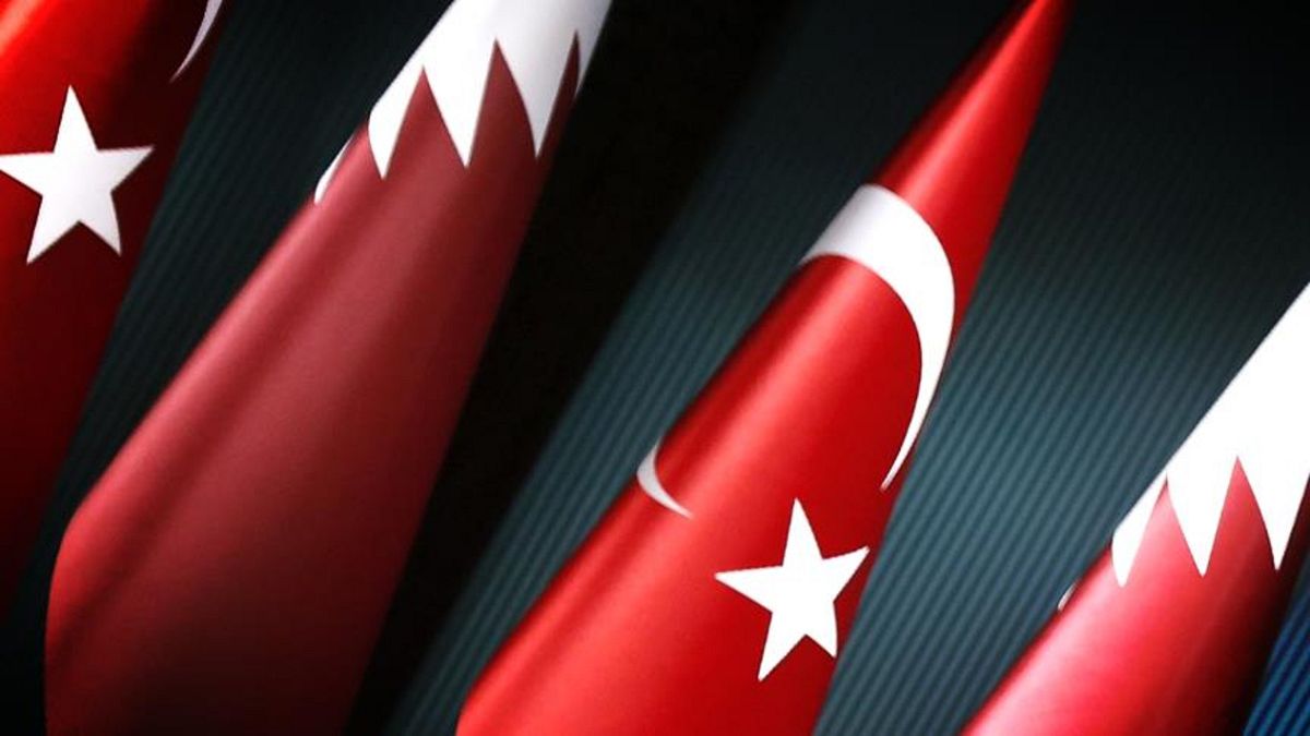 Türkiye Katar bayrakları (arşiv) 