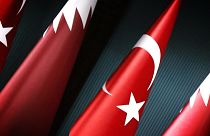 Türkiye Katar bayrakları (arşiv)