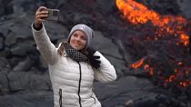 EBU/ Un 'selfie' con la lava