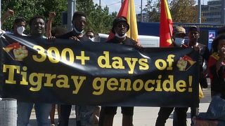 Protest against abuses in Ethiopia's Tigray region
