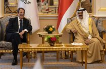 Ο Βασιλιάς του Μπαχρέιν Hamad bin Isa Khalifa υποδέχεται τον Πρόεδρο της Δημοκρατίας κ. Νίκο Αναστασιάδη
