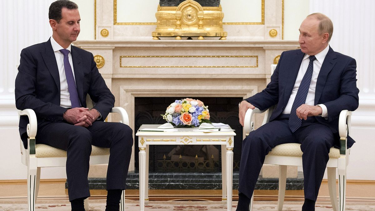 لقاء الرئيس الروسي فلاديمير بوتين مع نظيره السوري بشار الأسد في موسكو. 2021/09/13