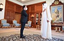 El emir de Catar recibió al ministro de Exteriores de España
