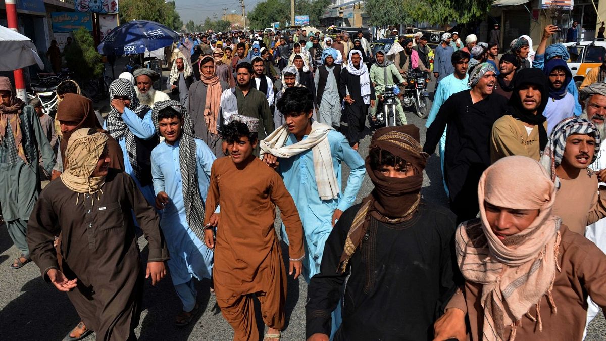 تظاهرات در قندهار افغانستان
