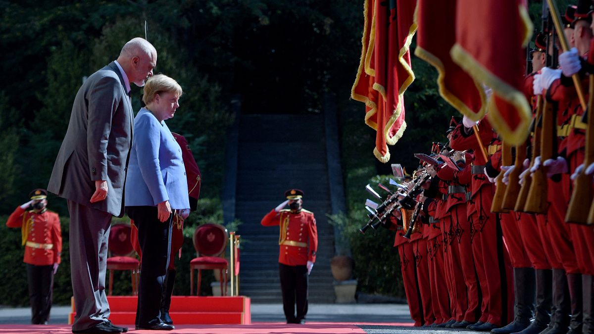 German Chancellor Angela Merkel & Albania's Prime Minister Edi Rama