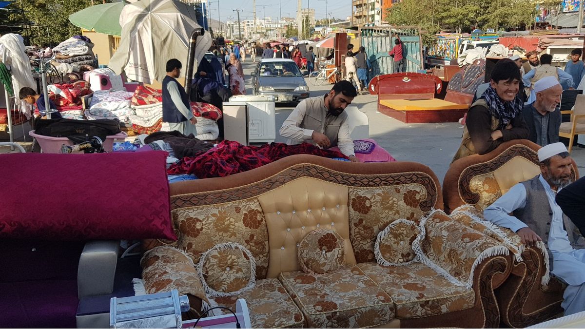 Kabil'deki ikinci el pazarı 