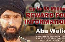 Cartaz do programa "Recompensas pela Justiça" com Abu Walid