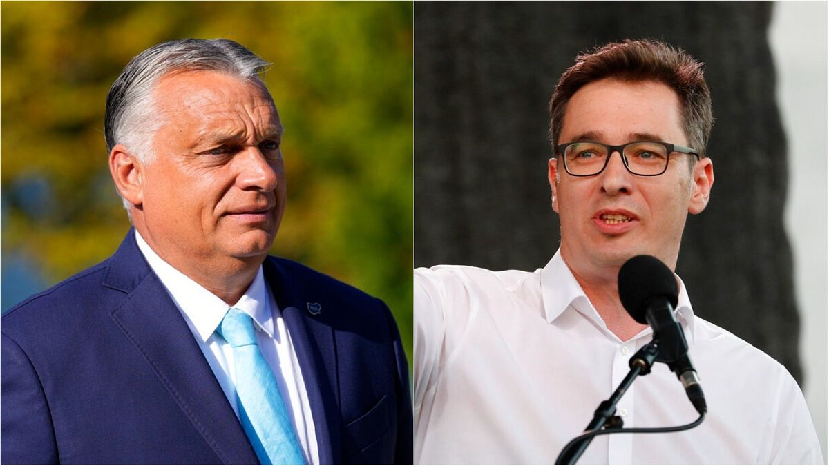 Links Ungarns Ministerpräsident Viktor Orban, rechts der Budapester Bürgermeister Gergely Karácsony.