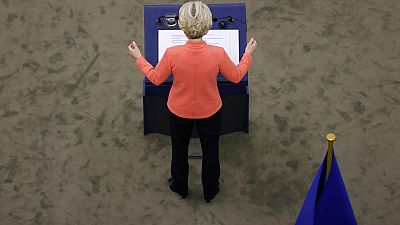 Ursula von der Leyen delivered her annual State of the Union speech in Strasbourg. Ursula von der Leyen delivered her annual State of the Union speech in Strasbourg.